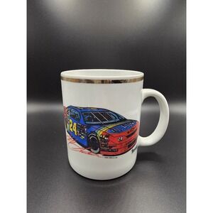 Jeff Gordon #24 DuPont NASCAR Racing Coffee Cup Vintage Fan Souvenir